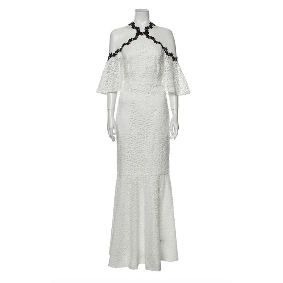 Jill Jill Stuart Long White Lace Maxi Dress Gown Size 10 NWT - Picture 2 of 6